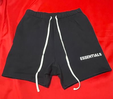 FEAR OF GOD Essentials Graphic Sweat Shorts "Black"