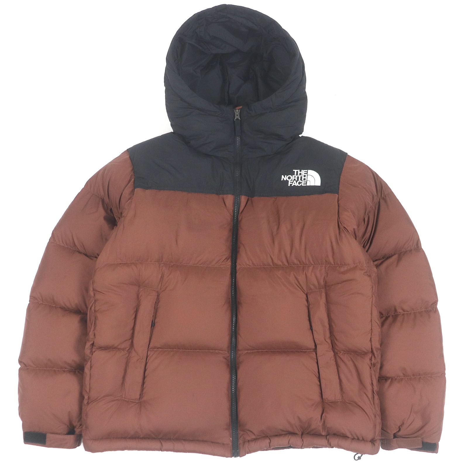 良品 ザ・ノースフェイス
 ダウンジャケット Nuptse Hoodie ブラウン メンズ M ND92331