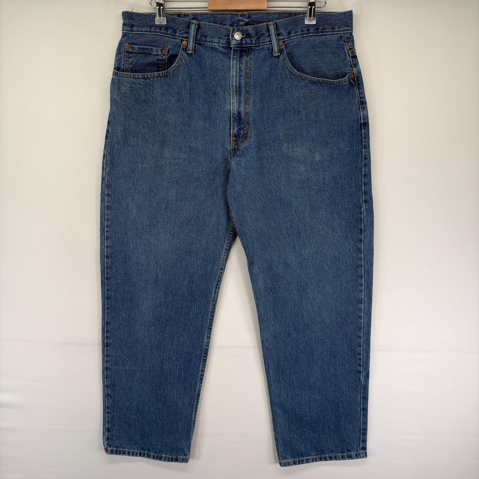 古着 リーバイス Levi's パンツ 550 テーパード ジッパーフライ ワンポイントロゴ 5ポケット ジーンズ W38 L30  ブルー系 メンズ