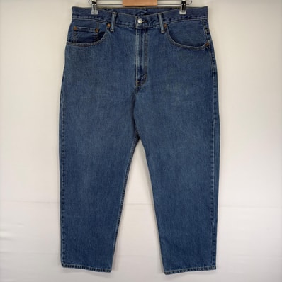 古着 リーバイス Levi's パンツ 550 テーパード ジッパーフライ ワンポイントロゴ 5ポケット ジーンズ W38 L30 ブルー系 メンズ