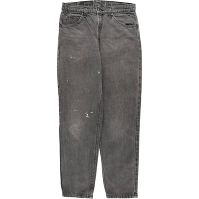 古着 リーバイス Levi's 550 RELAXED FIT TAPERED LEG オレンジタブ ブラックデニム テーパードデニムパンツ メンズw33相当 ヴィンテージ/eaa596182