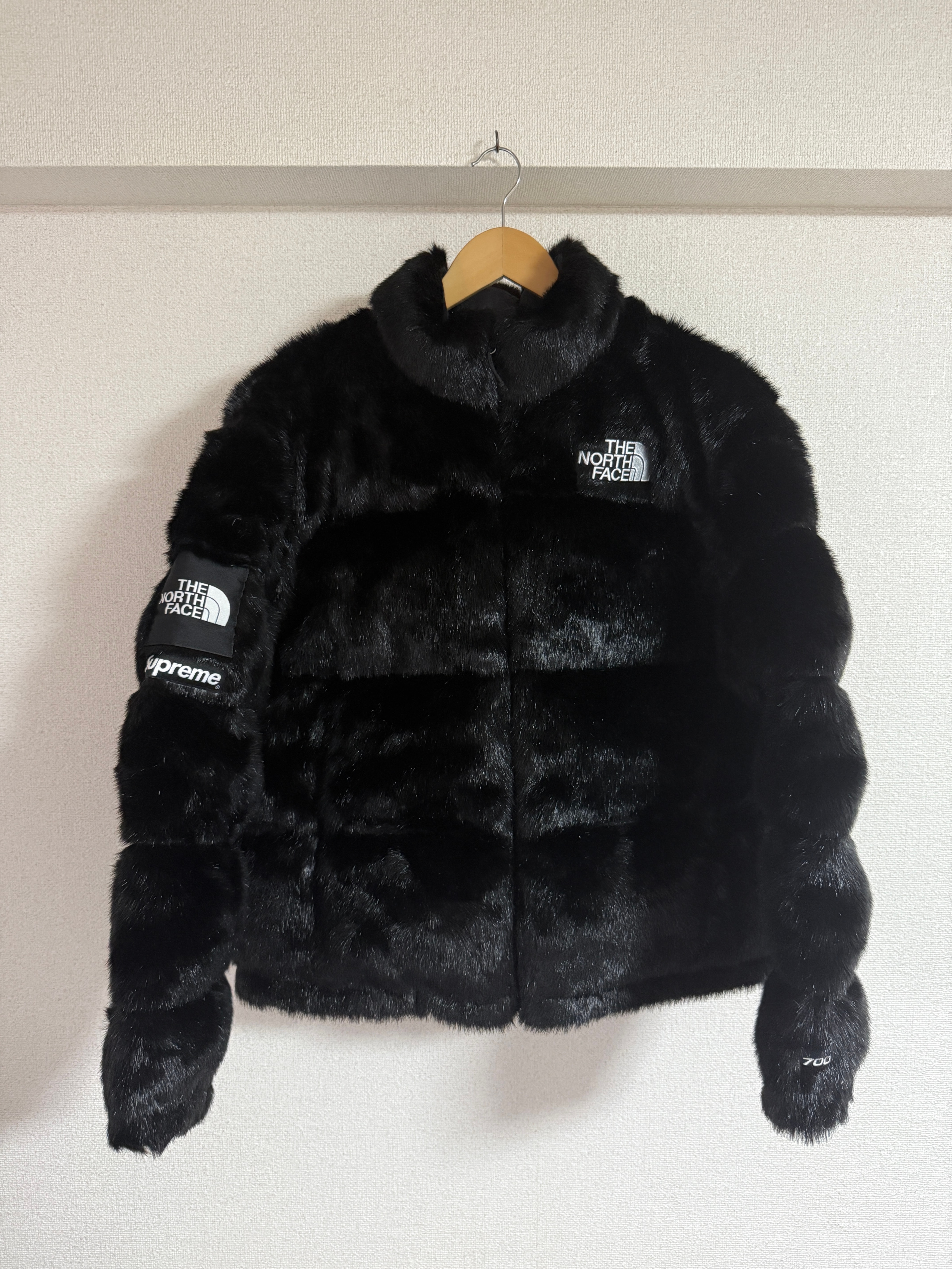 Supreme x The North Face Faux Fur Nuptse Jacket "Black"