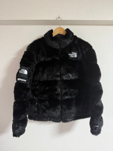 Supreme x The North Face Faux Fur Nuptse Jacket "Black"
