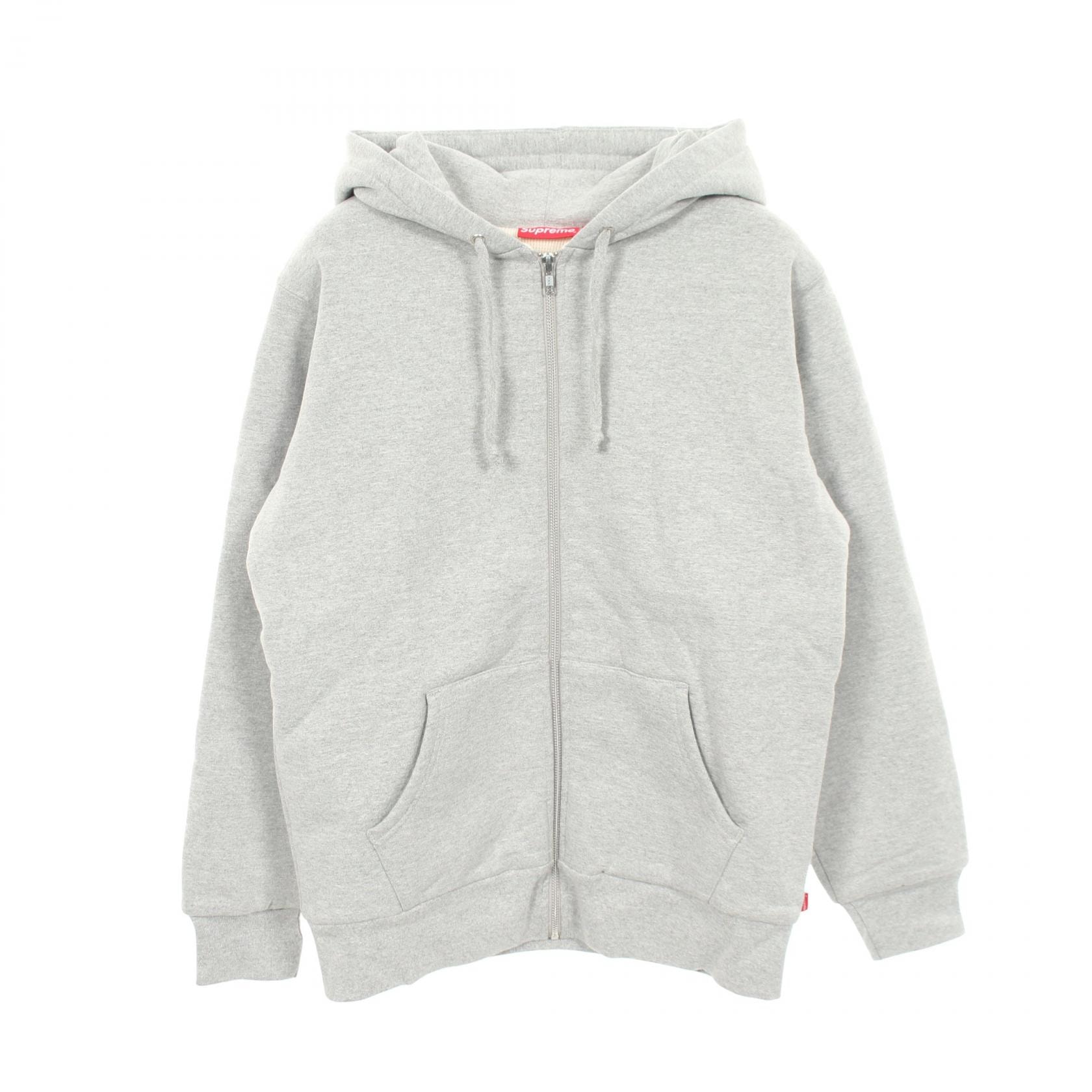 シュプリーム Supreme 3M Reflective Logo Thermal Zip Up パーカー 衣料品 トップス コットン ポリエステル メンズ グレー系 【中古】