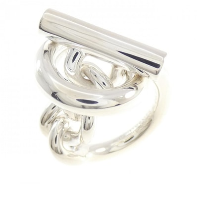 Hermes Croisette Ring GM Large Model "Silver"
