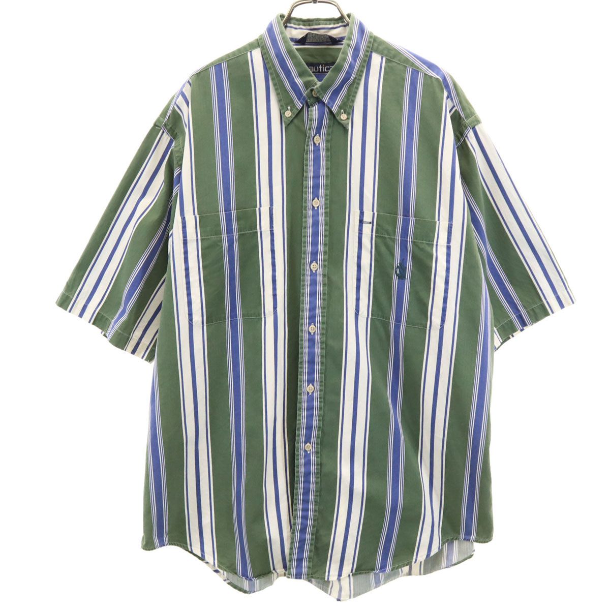 NAUTICA 90s 半袖 ボタンダウンシャツ