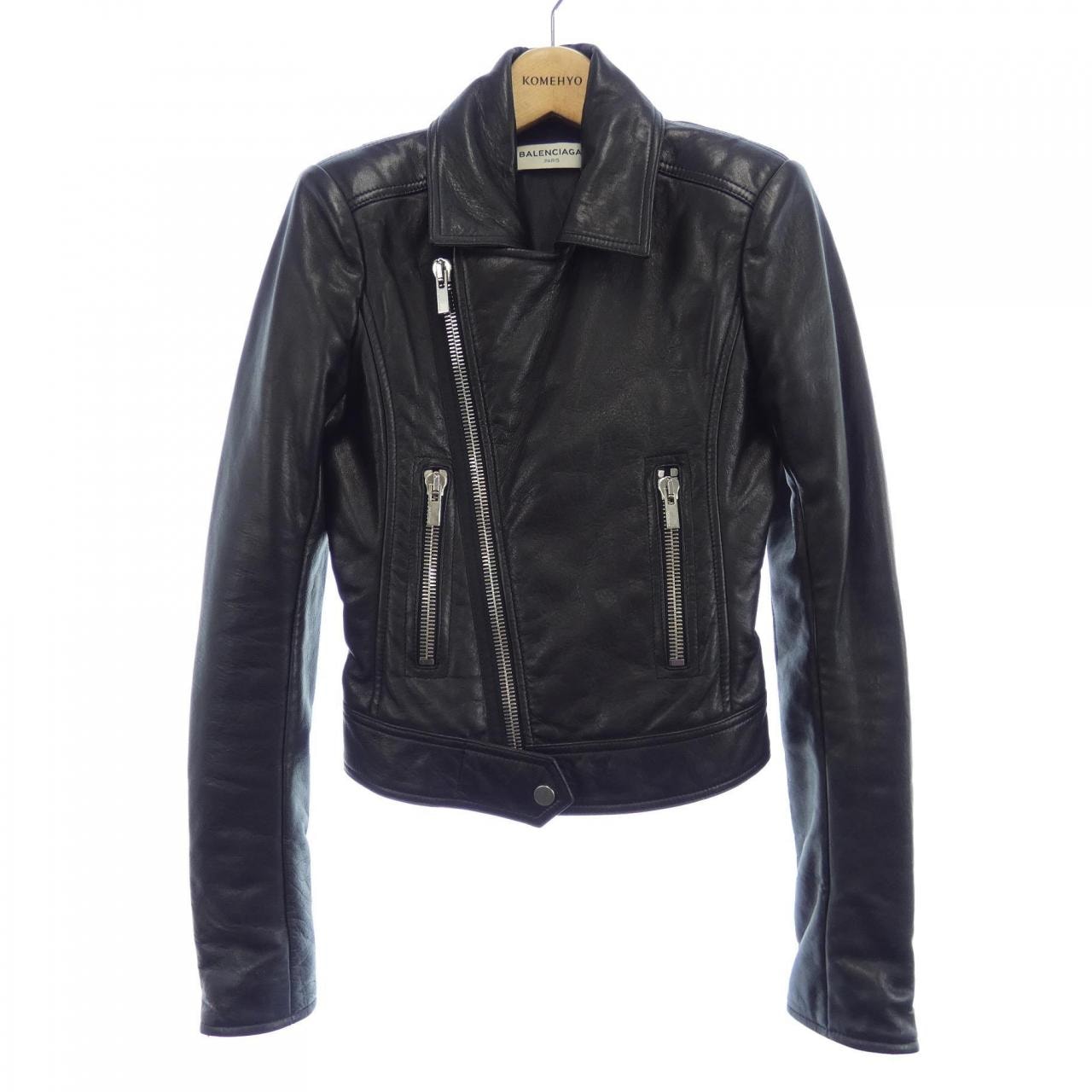 バレンシアガ BALENCIAGA レザーライダースジャケット