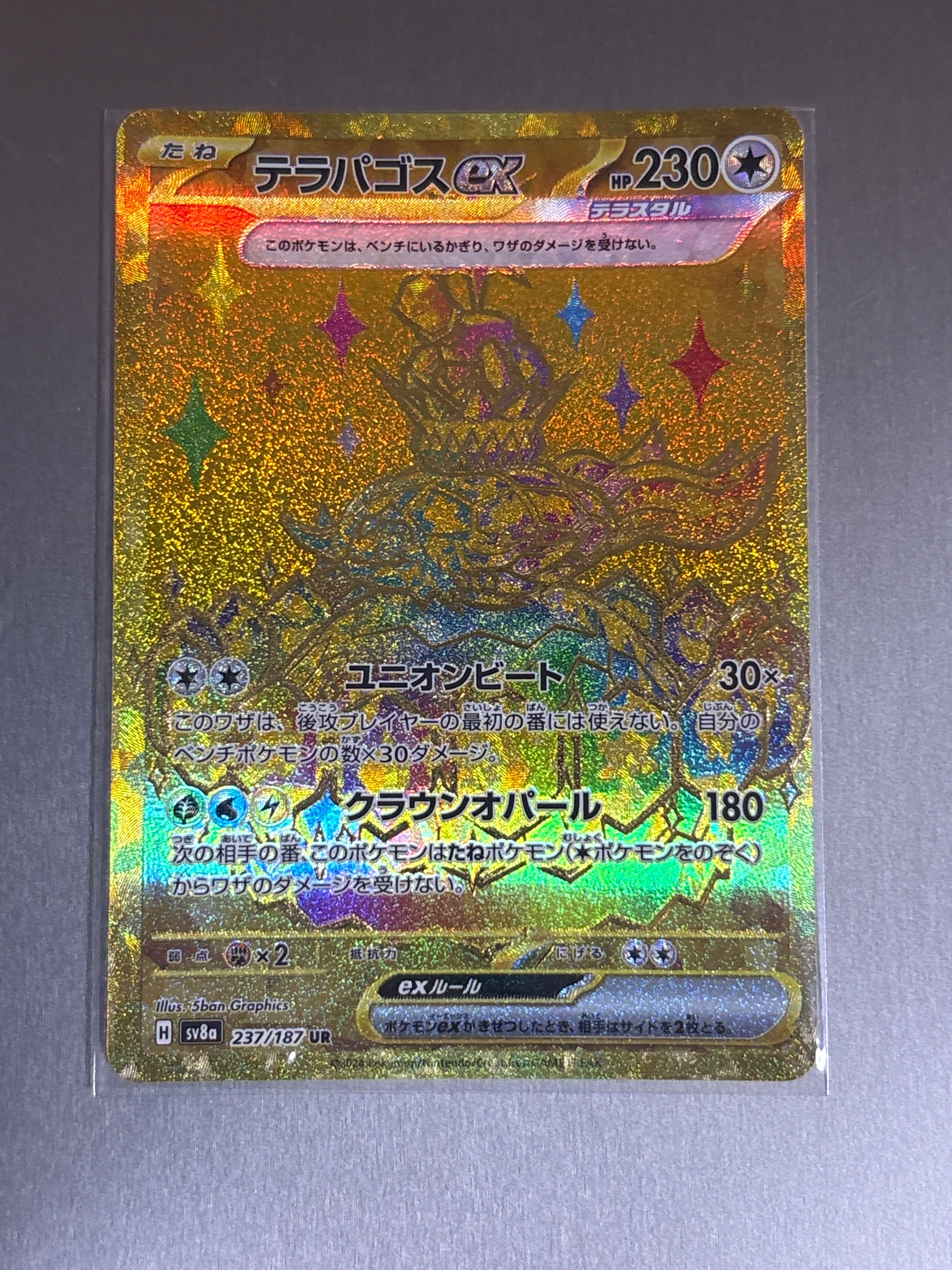 テラパゴスex UR [SV8a 237/187](ハイクラスパック「テラスタルフェスex」)