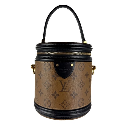 ルイ ヴィトン LOUIS VUITTON ハンドバッグ ショルダーバッグ モノグラム リバース カンヌ/モノグラム リバース ブラウン×ブラック レディース M43986【中古】 z8911