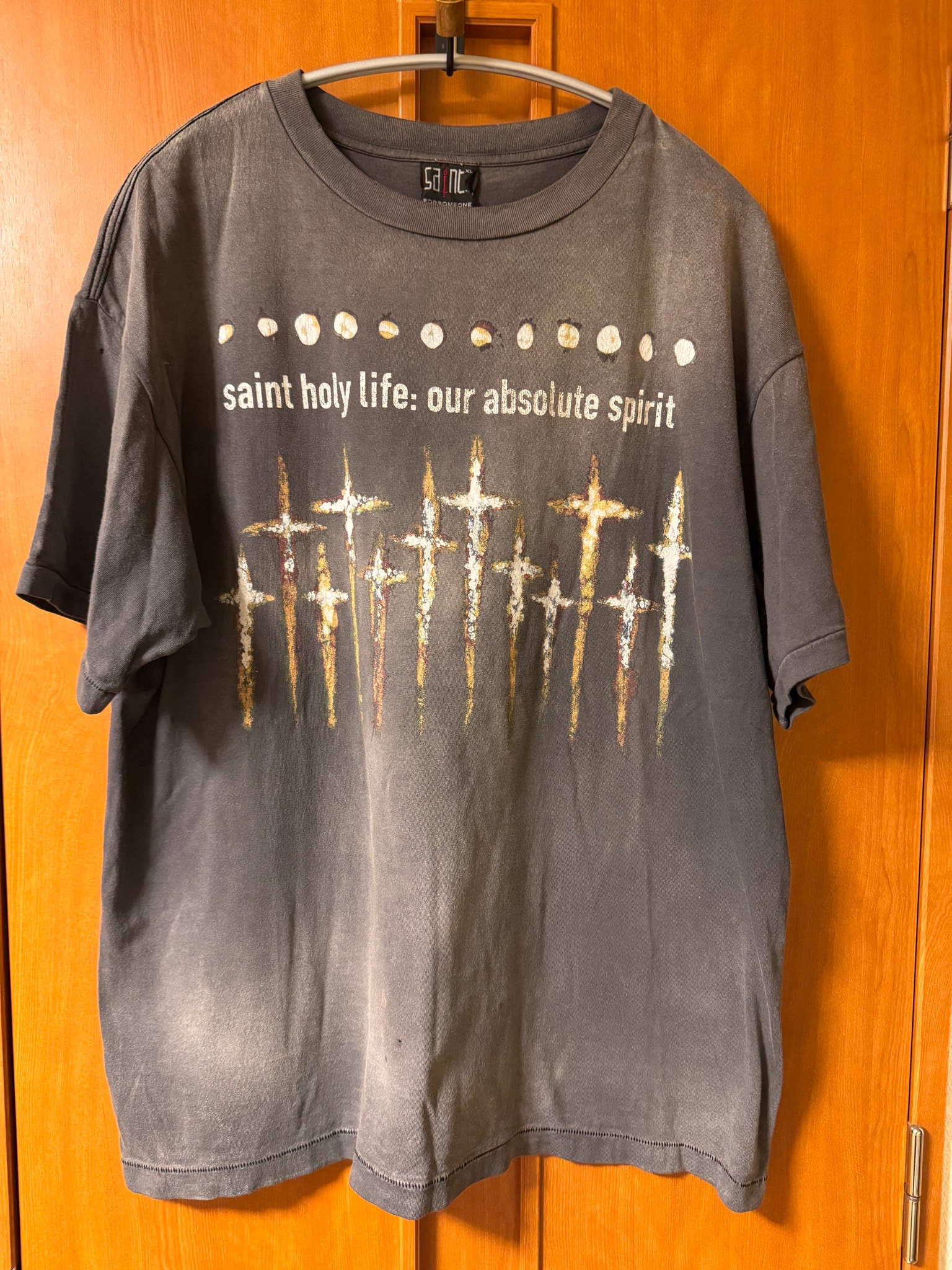 SAINT Mxxxxxx x FORSOMEONE FS_SS T-Shirt/God "Black"