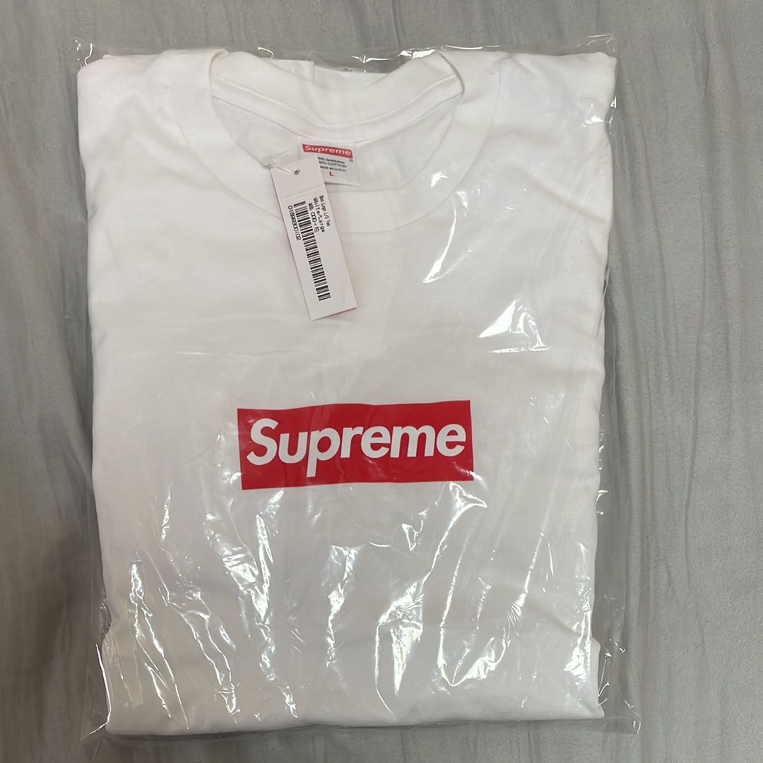 Supreme Box Logo L/S Tee "White"