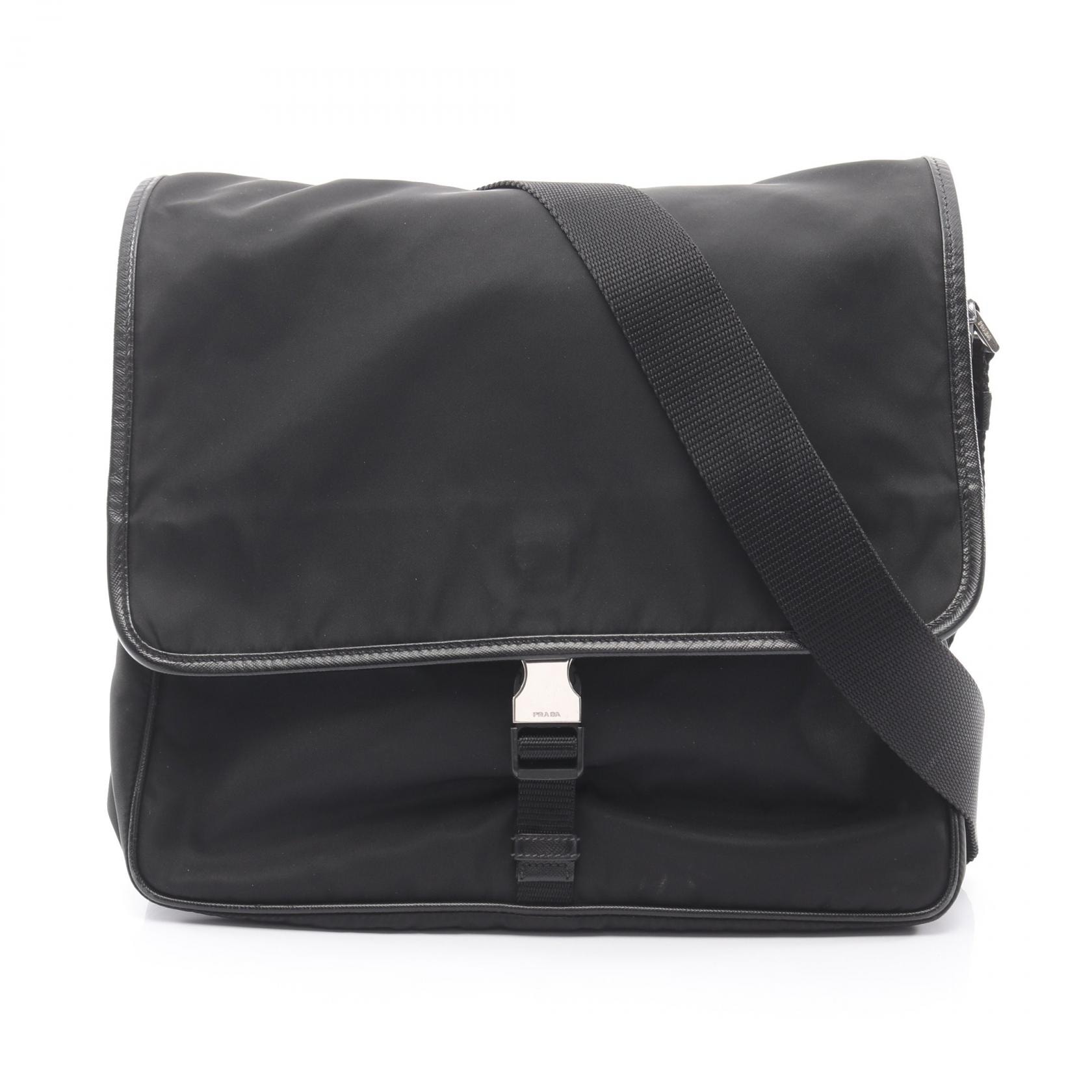 プラダ PRADA ショルダーバッグ バッグ ナイロン メンズ レディース ブラック系 【中古】