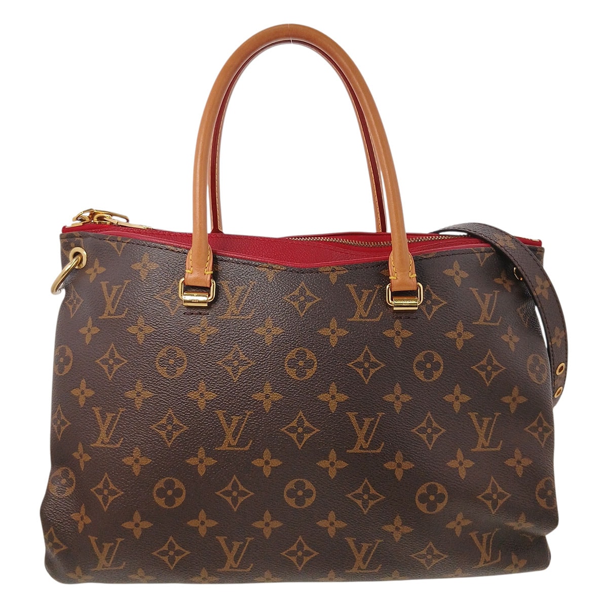 LOUIS VUITTON ルイ・ヴィトン パラス ハンドバッグ 2WAY ショルダーバッグ M41175 モノグラム ブラウン レディース【中古】