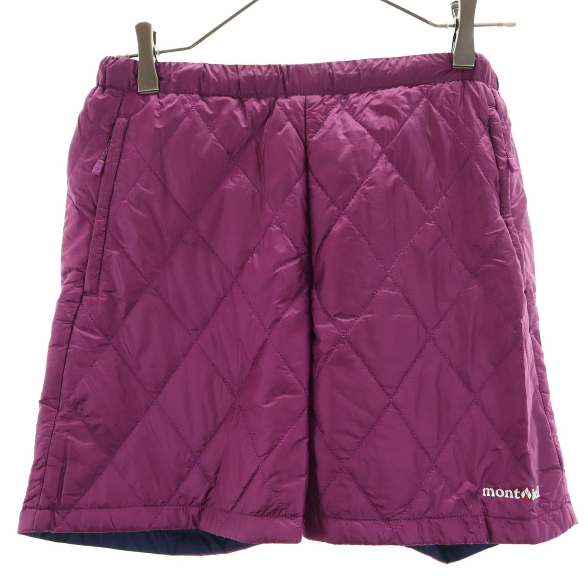 mont-bell モンベル リバーシブル サーマラップ ショートパンツ M パープル アウトドア