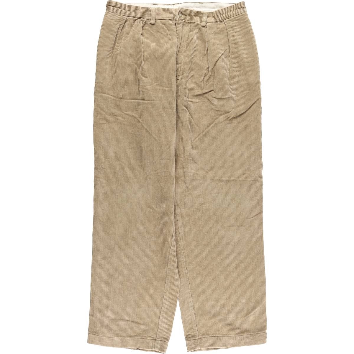 古着 ラルフローレン Ralph Lauren POLO CORDS 太畝 ツータック コーデュロイパンツ メンズw34相当/eaa418337