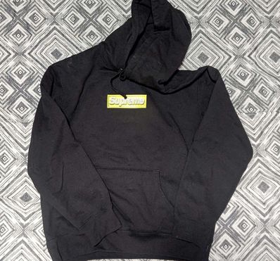 Supreme Bling Box Logo Hooded Sweatshirt "Black"