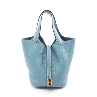 エルメス HERMES ピコタンロックPM ハンドバッグ バッグ レザー トリヨンクレマンス トリヨンクレマンス ニューブルージーン K刻印(2025年製造) レディース ブルー系 【中古】