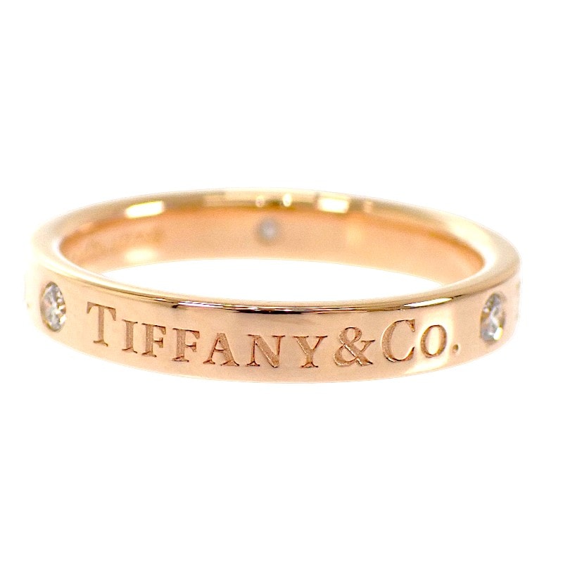ティファニー TIFFANY&Co. バンド 9号 60000533 リング K18ピンクゴールド ゴールド ダイヤモンド レディース【中古】【Aランク】