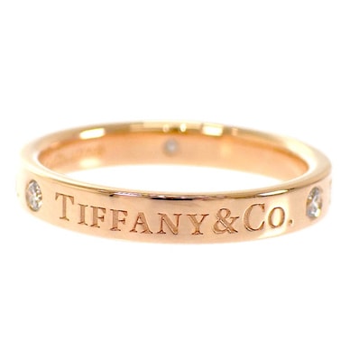 ティファニー TIFFANY&Co. バンド 9号 60000533 リング K18ピンクゴールド ゴールド ダイヤモンド レディース【中古】【Aランク】