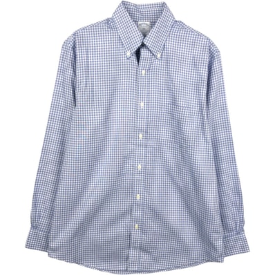古着 ブルックスブラザーズ Brooks Brothers Est.1818 REGULAR ギンガムチェック 長袖 ボタンダウンチェックシャツ メンズM相当/eaa662562