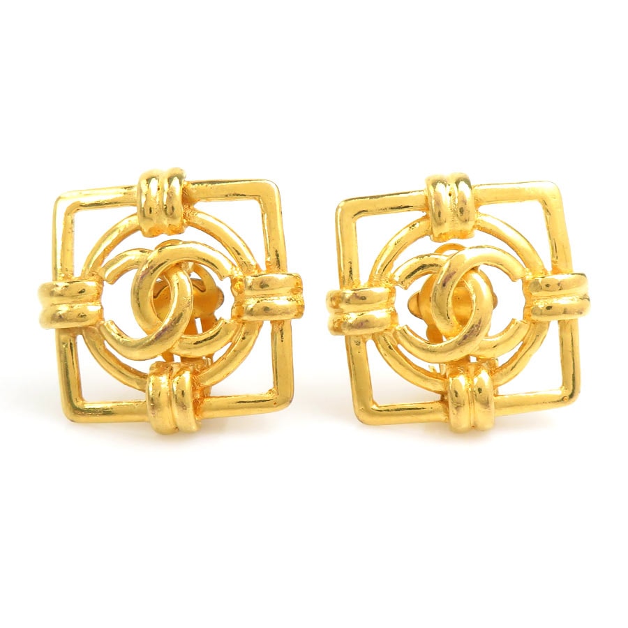 シャネル CHANEL イヤリング ココマーク メタル ゴールド レディース【中古】 e62472d