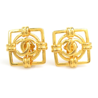 シャネル CHANEL イヤリング ココマーク メタル ゴールド レディース【中古】 e62472d
