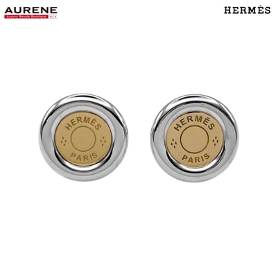 HERMES エルメス クルードセル セリエ スタッド ピアス
コンビ SV925 K18 750 シルバー ユニセックス
【中古】