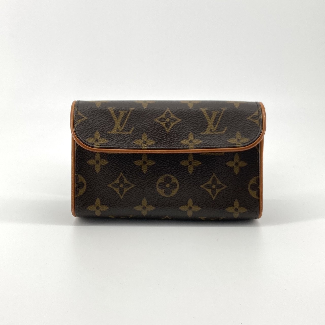LOUIS VUITTON(ルイ・ヴィトン) モノグラム ポシェット フロランティーヌ XSストラップ コーティングキャンバス  / ヌメ革 M51855 ショルダーバッグ 96.31g ブラウン