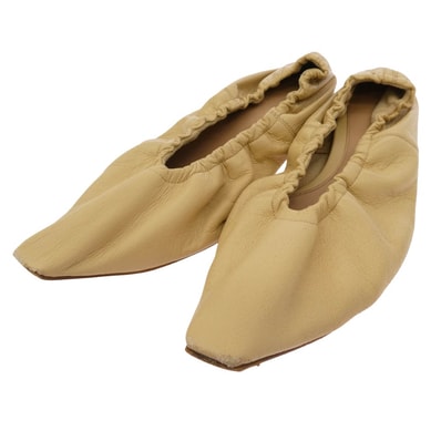 BOTTEGAVENETA ボッテガヴェネタ その他靴 ポインテッドトゥ アーモンド フラット パンプス シューズ ベージュ系 38【中古】