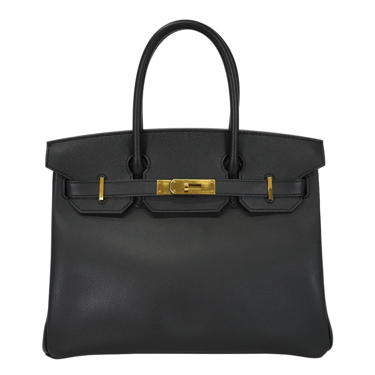 HERMES エルメス ハンドバッグ バーキン30 黒 (ブラック) エプソン ゴールド金具 D刻印 新品同様【中古】