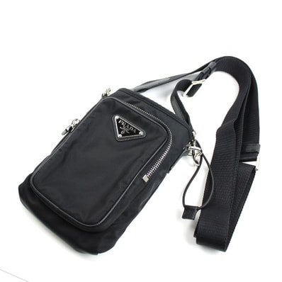 PRADA プラダ テスート ショルダーバッグ ブラック 2ZH155_2DMI_F0002 ICチップ レディース【中古】