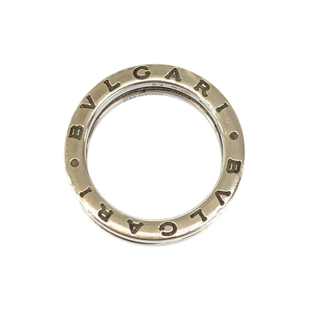 美品 BVLGARI ブルガリ ビーゼロワン セーブザチルドレン サイズ53 シルバー ブラック 黒 シルバー925 セラミック/ リング・指輪 13号 601032 【中古】