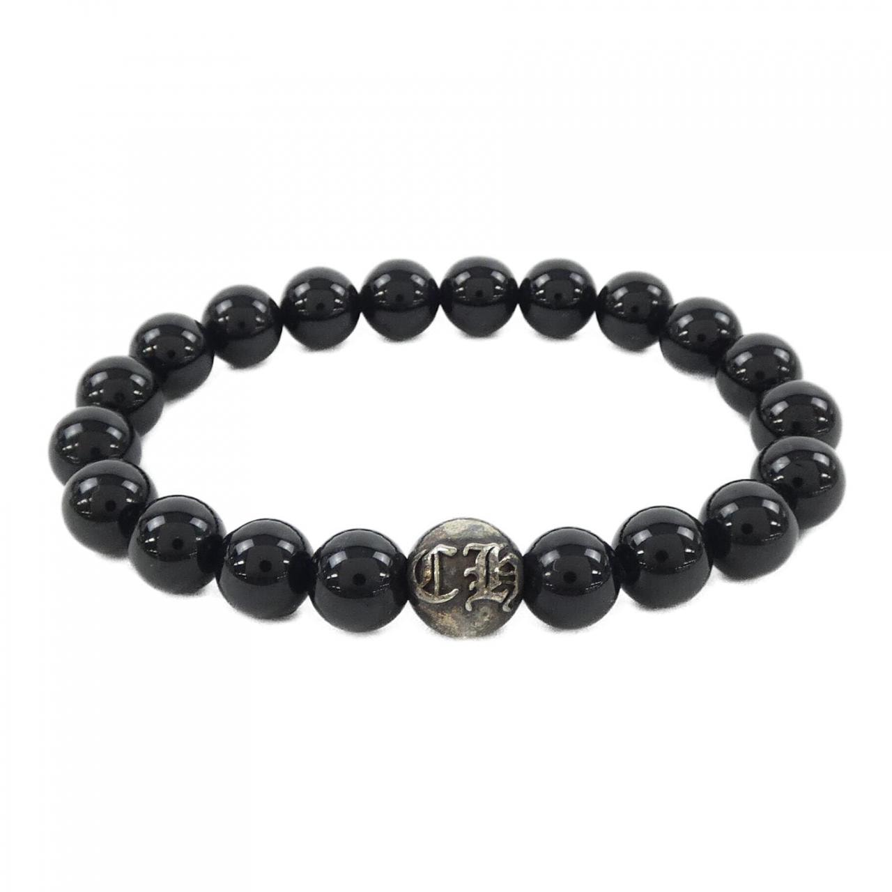 Chrome Hearts Tourmaline Bead Bracelet "Black/Silver"