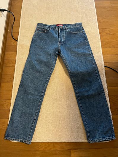 Supreme Regular Jean "Washed Blue"(22SS)