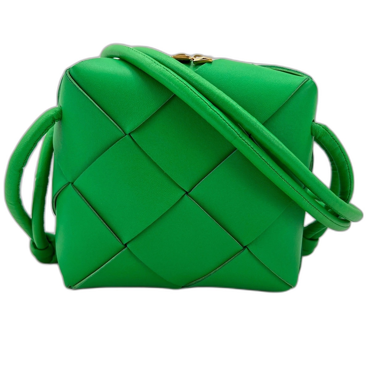 ボッテガヴェネタ BOTTEGAVENETA マキシイントレチャート ショルダーバッグ レザー【中古】