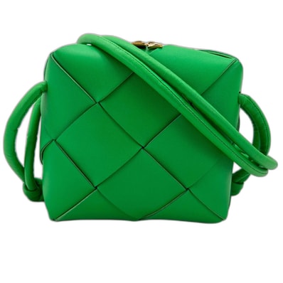 ボッテガヴェネタ BOTTEGAVENETA マキシイントレチャート ショルダーバッグ レザー【中古】