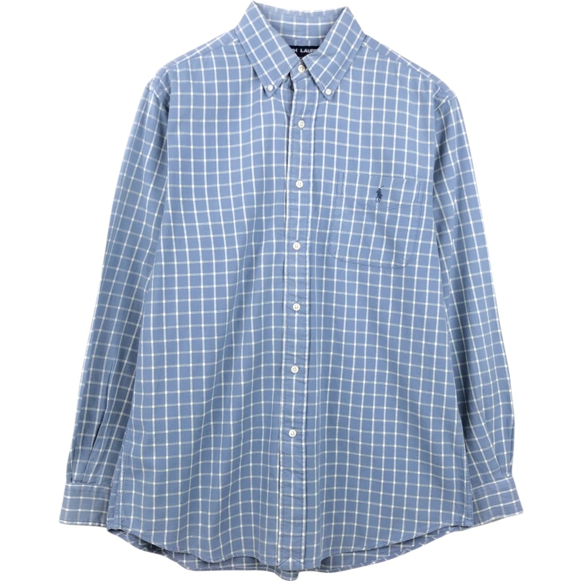 古着 90年代 ラルフローレン Ralph Lauren SPORT スポーツ 長袖 ボタンダウンチェックシャツ メンズM相当 ヴィンテージ/eaa662702