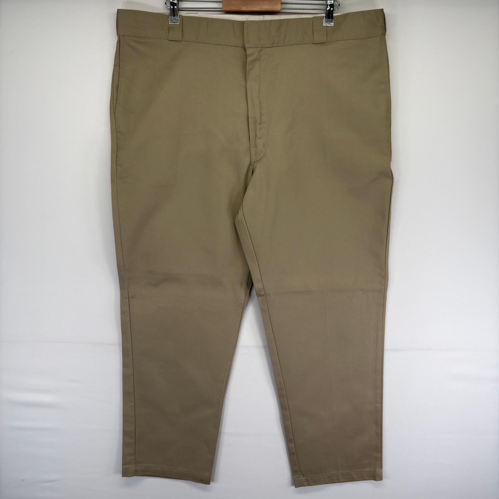 古着 ディッキーズ Dickies パンツ 874 大きいサイズ ストレート ジッパーフライ センタープレス W44 L32  ベージュ系 メンズ