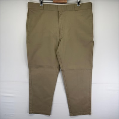 古着 ディッキーズ Dickies パンツ 874 大きいサイズ ストレート ジッパーフライ センタープレス W44 L32 ベージュ系 メンズ