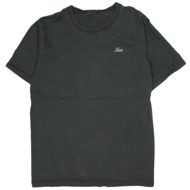 GOD SELECTION XXX ゴッドセレクション トリプルエックス 日本製 Logo Embroidered Tee ワンポイント刺繍クルーネックTシャツ XL ブラック 半袖 トップス g23294