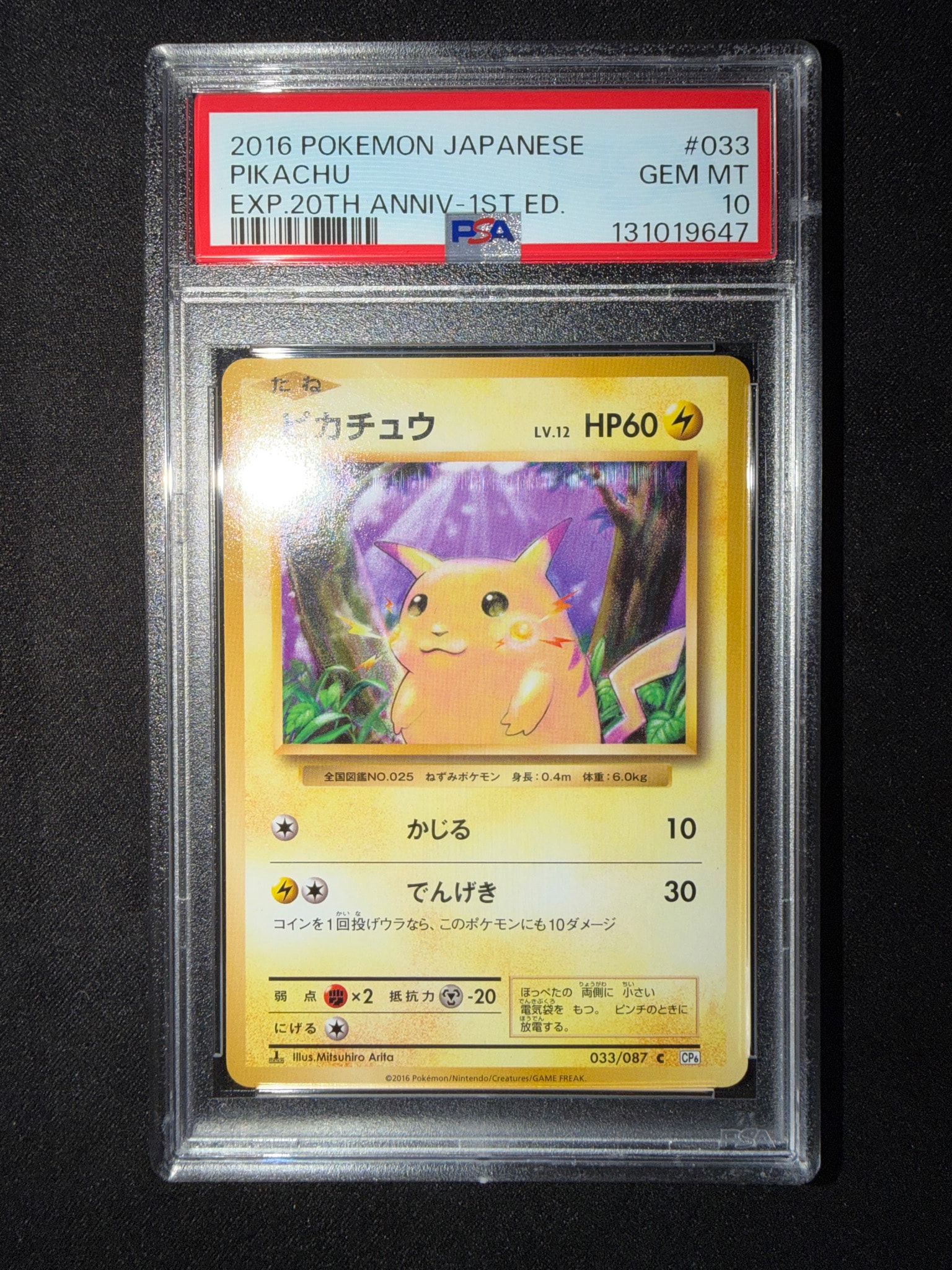 ピカチュウ C :1ED [CP6 033/087](コンセプトパック「ポケットモンスターカードゲーム 拡張パック 20th Anniversary」)