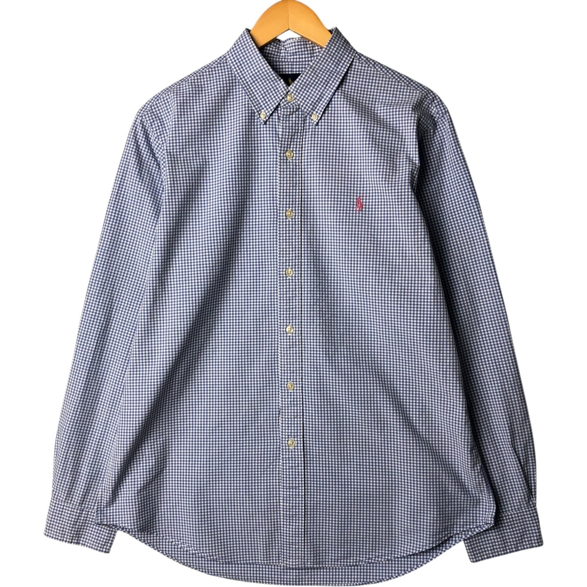 古着 ラルフローレン Ralph Lauren ギンガムチェック 長袖 ボタンダウンチェックシャツ メンズL相当/eaa575407