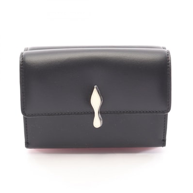 クリスチャンルブタン Christian Louboutin 二つ折り財布 財布 レザー レディース ブラック系 3265241CM6S 【新品】