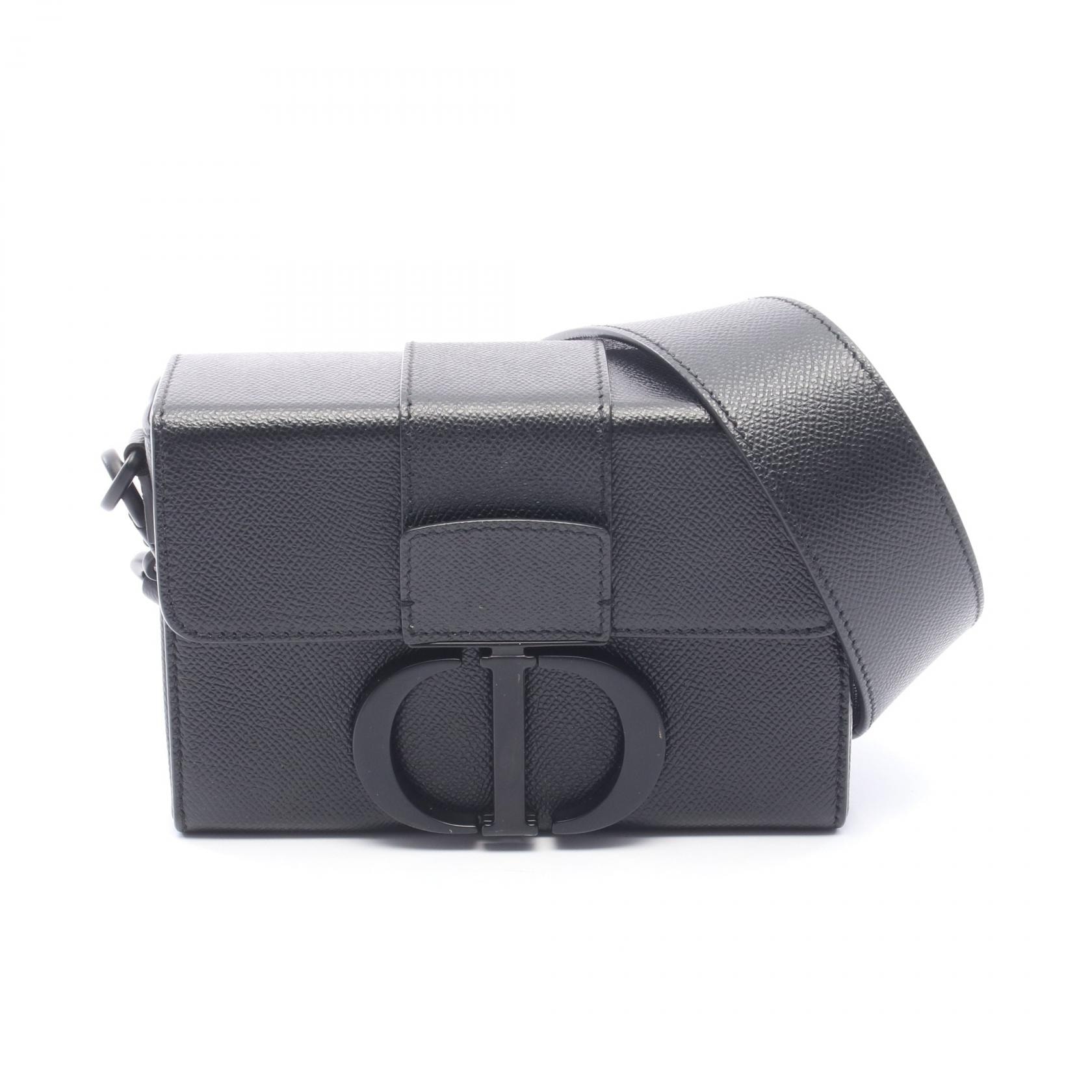ディオール Dior 30 MONTAIGNE モンテーニュ ボックス ショルダーバッグ バッグ レザー レディース ブラック系 M9204SBAV 【中古】