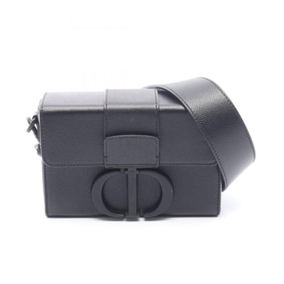 ディオール Dior 30 MONTAIGNE モンテーニュ ボックス ショルダーバッグ バッグ レザー レディース ブラック系 M9204SBAV 【中古】