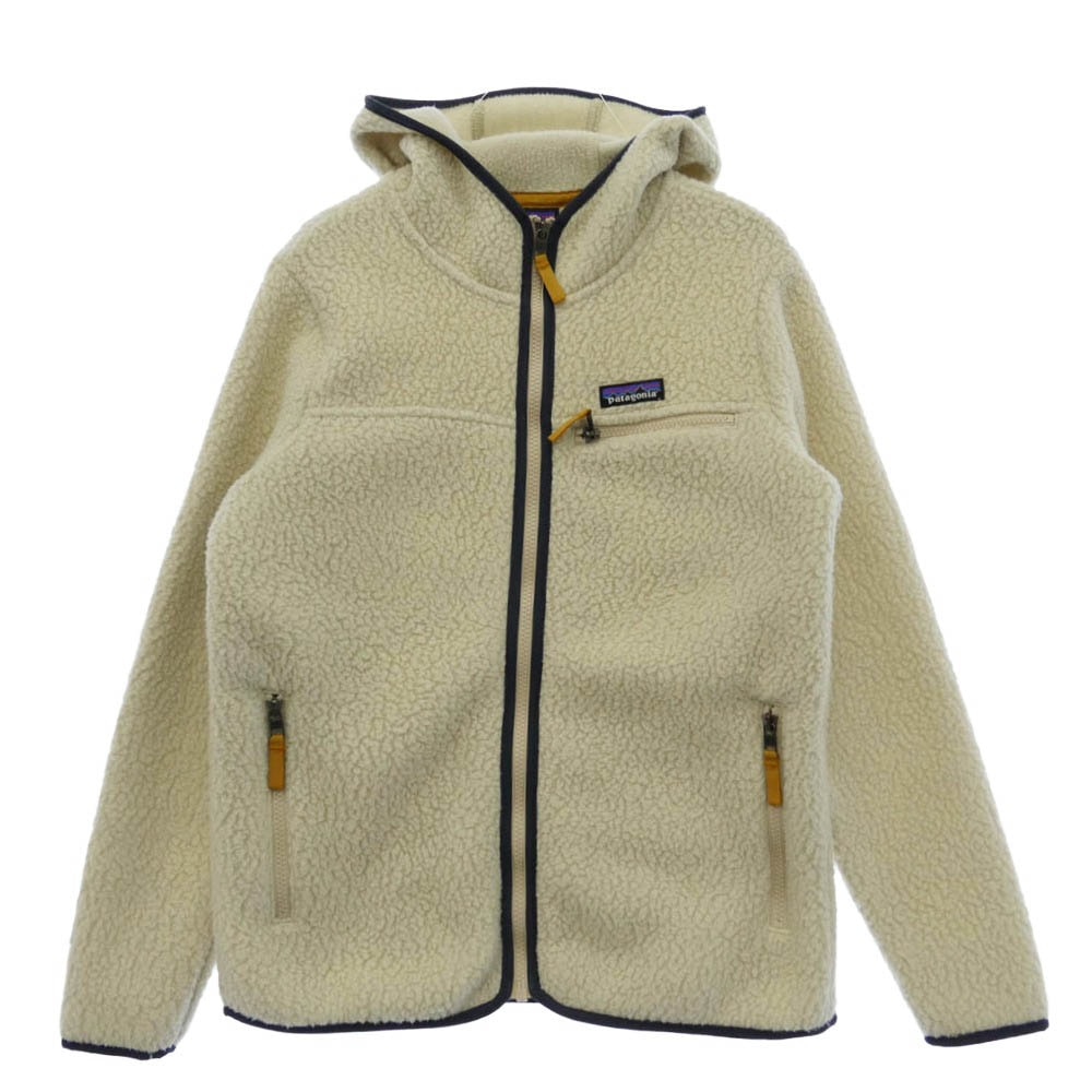 patagonia パタゴニア 19AW 22806FA19 W's Retro Pile Hoody  レトロ パイル フーディー ボアフリース ジップアップ パーカー ジャケット ホワイト系 S【中古】