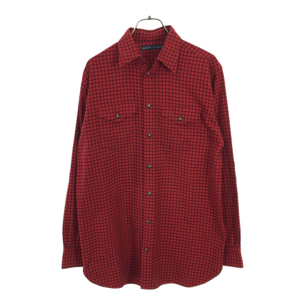 RALPH LAUREN 長袖 エルボーパッチ コットンシャツ