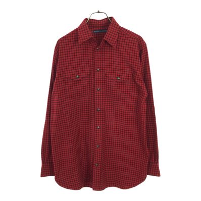 RALPH LAUREN 長袖 エルボーパッチ コットンシャツ