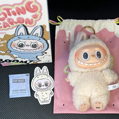 POP MART THE MONSTERS (LABUBU) Exciting Macaron Plush Series SOYMILK