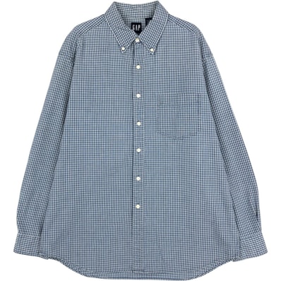 古着 90年代 ギャップ GAP オールドギャップ 長袖 ボタンダウンチェックシャツ メンズL相当 ヴィンテージ/eaa663025